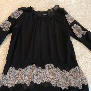 Beautiful sheer black blouse
